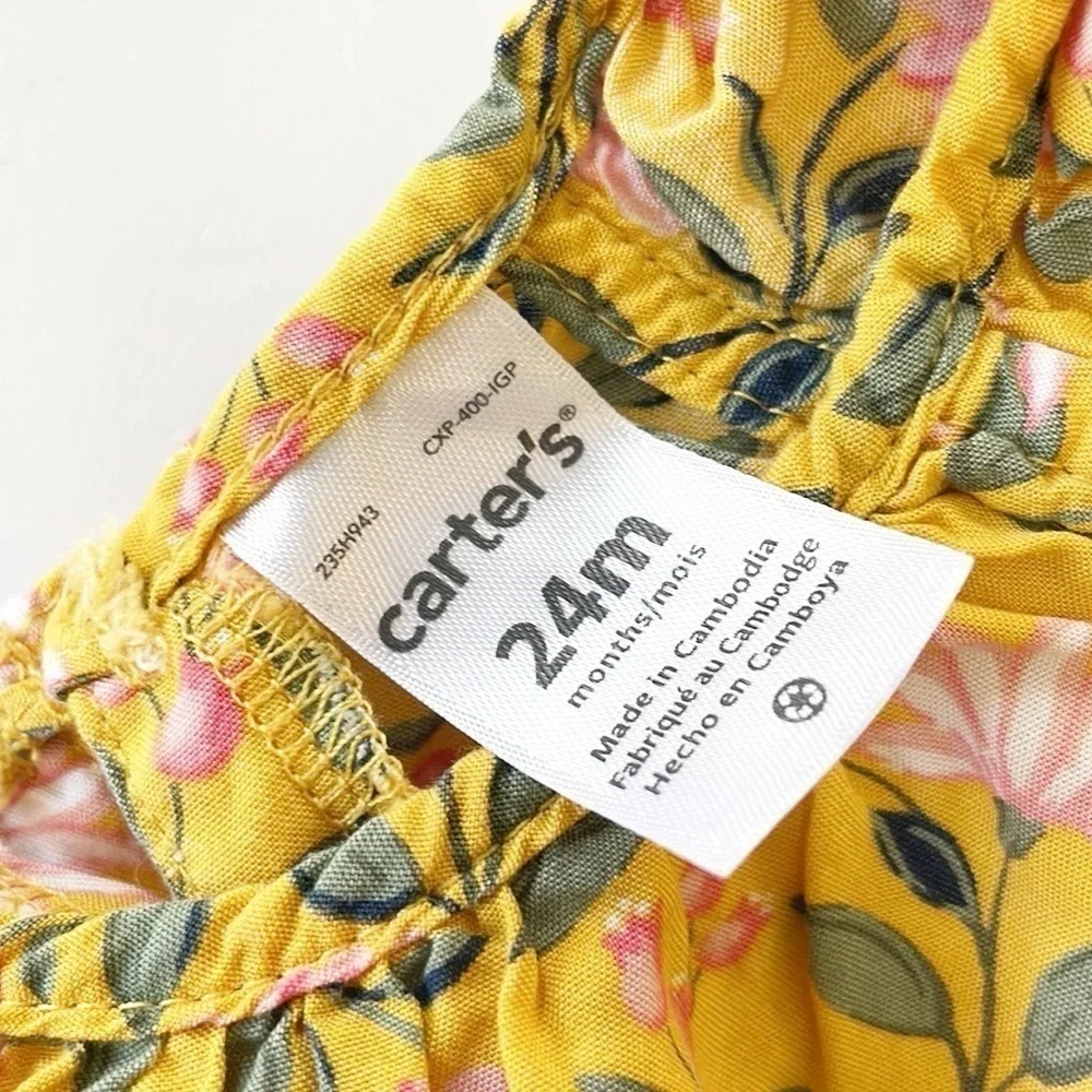 Carter's baby girls floral print bodysuit